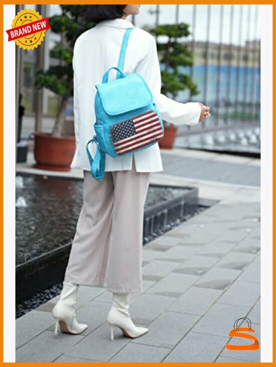 Vegan Leather Backpack Purse for Women Travel Daypack Fashion Top-Handle